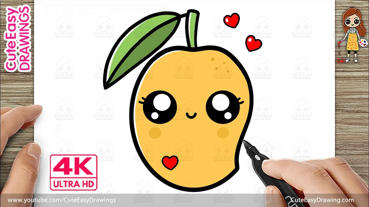 How to Draw Cute Mango