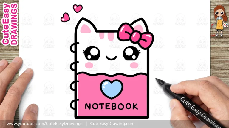 How to Draw a Cute Kitty Notebook