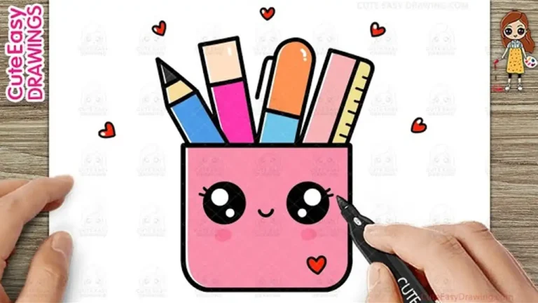 How to Draw a Cute Pen Stand