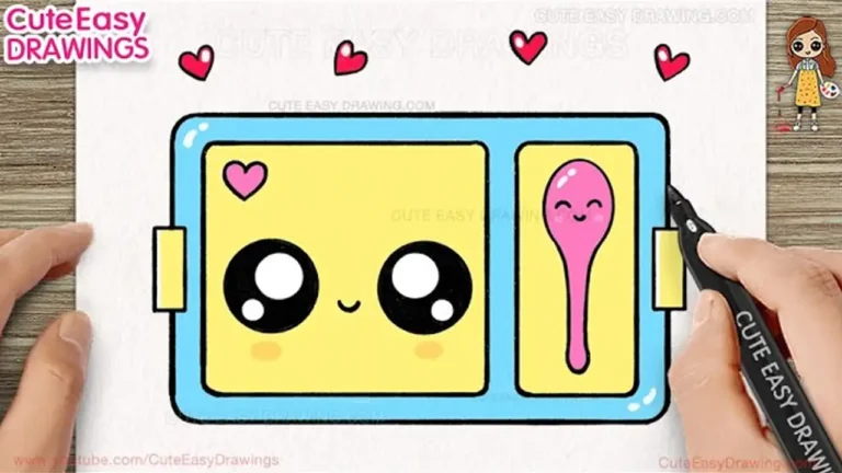 How to Draw a Cute Tiffin Box Easy