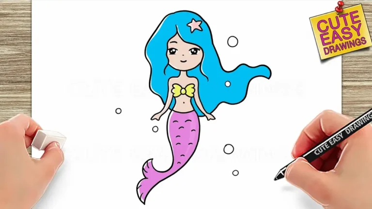 How to Draw a Mermaid Easy